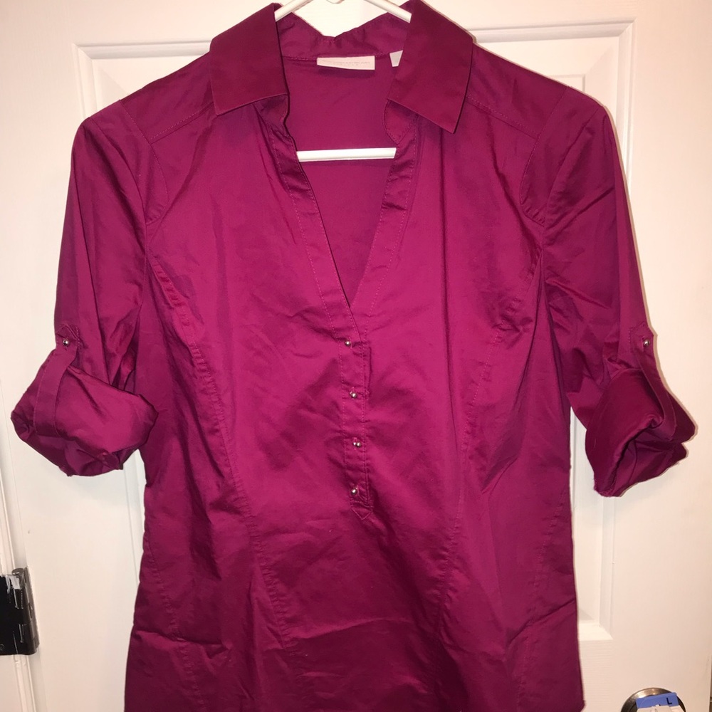 NWOT NY&co fuschia dress top